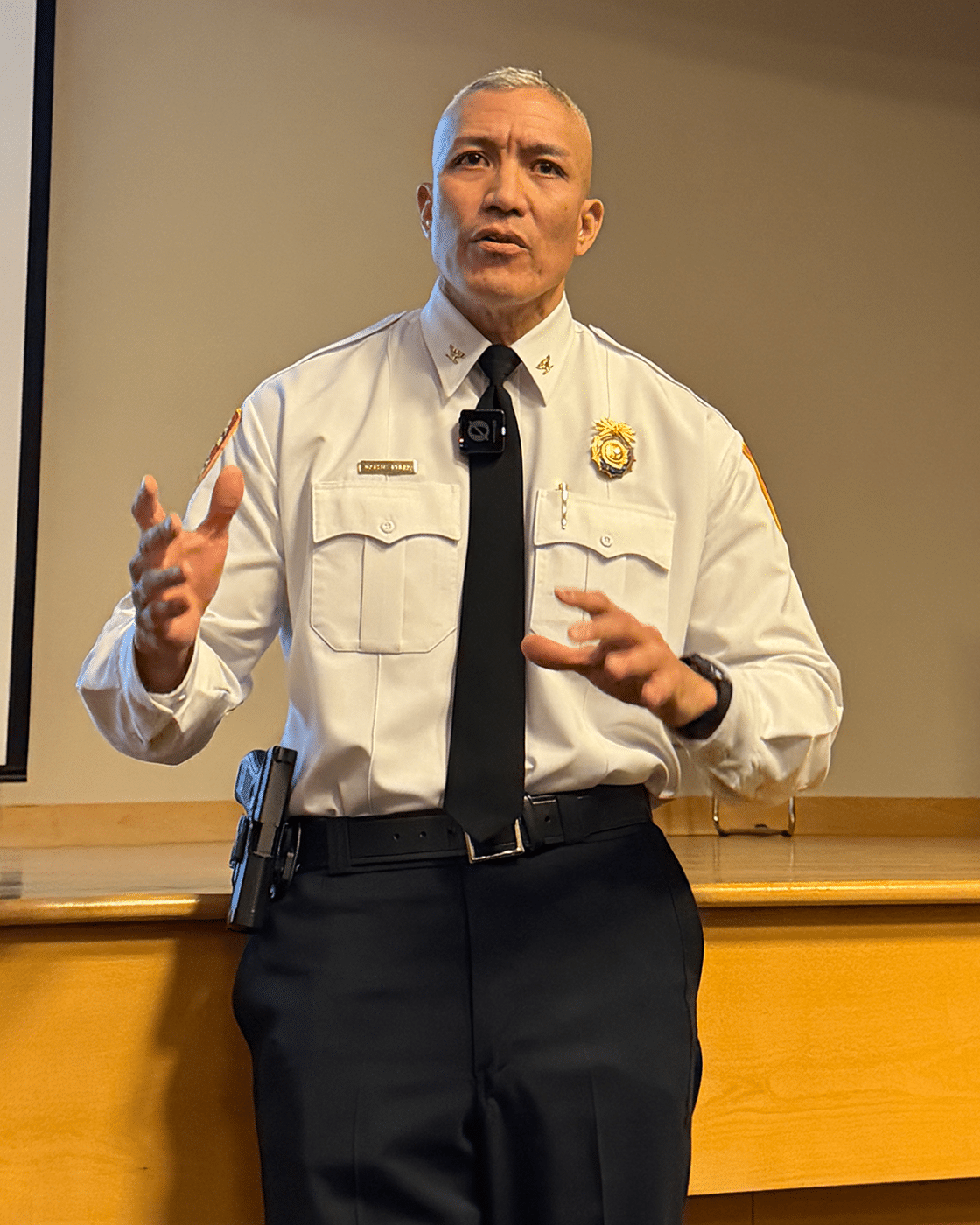 Inspector Markus Rivera. April 2026 Suffolk County Police Department 2nd Precinct Community Meeting