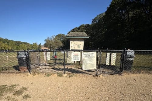 West Hills County Park in Huntington Station's Big Dog Run. Man Stabs Dog at West Hills Dog Park, Police Investigating Incident