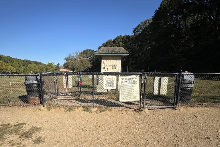 West Hills County Park in Huntington Station's Big Dog Run. Man Stabs Dog at West Hills Dog Park, Police Investigating Incident