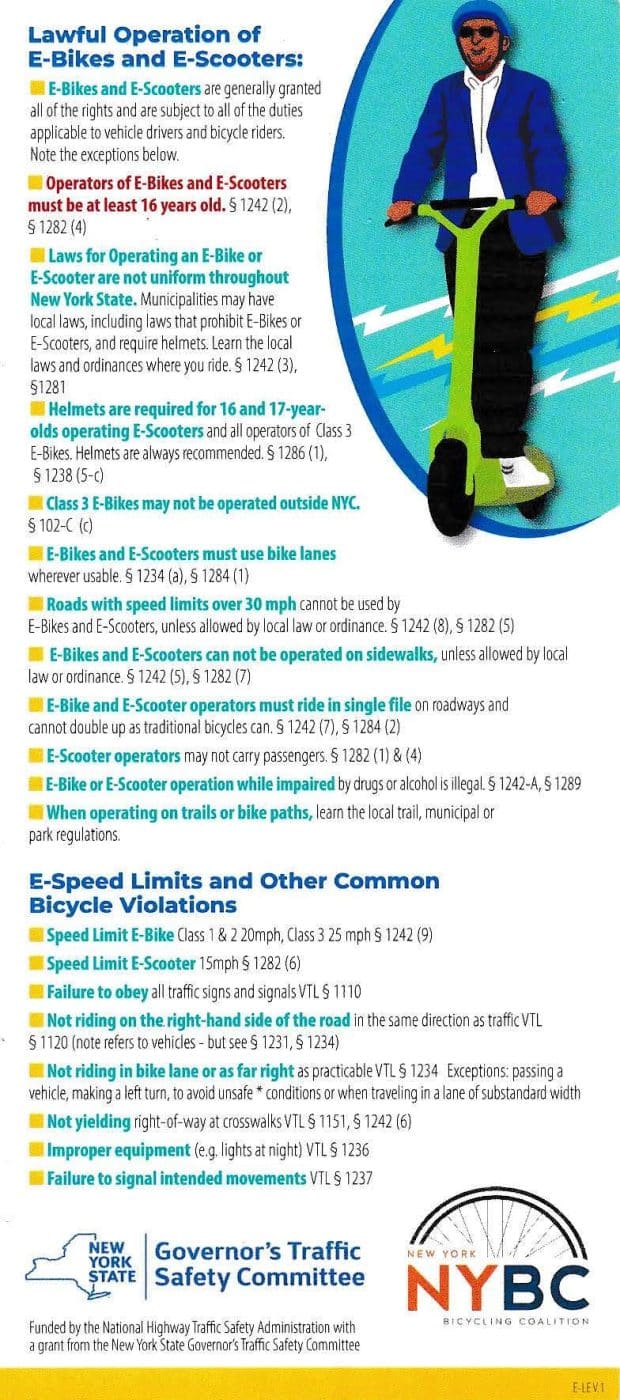 Suffolk County Enforces New E-Bike and E-Scooter Laws Focused on Safety