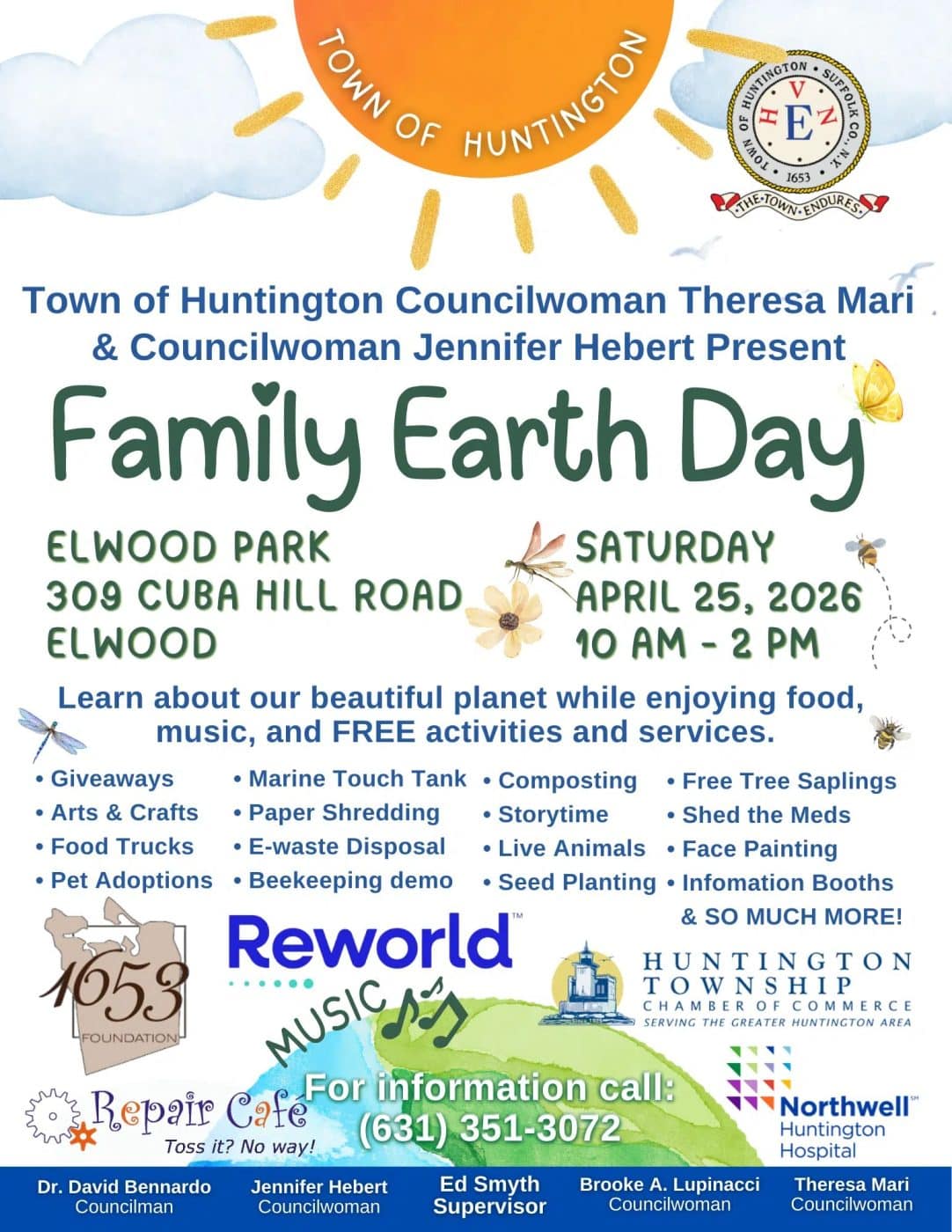 Town of Huntington Family Earth Day – FREE