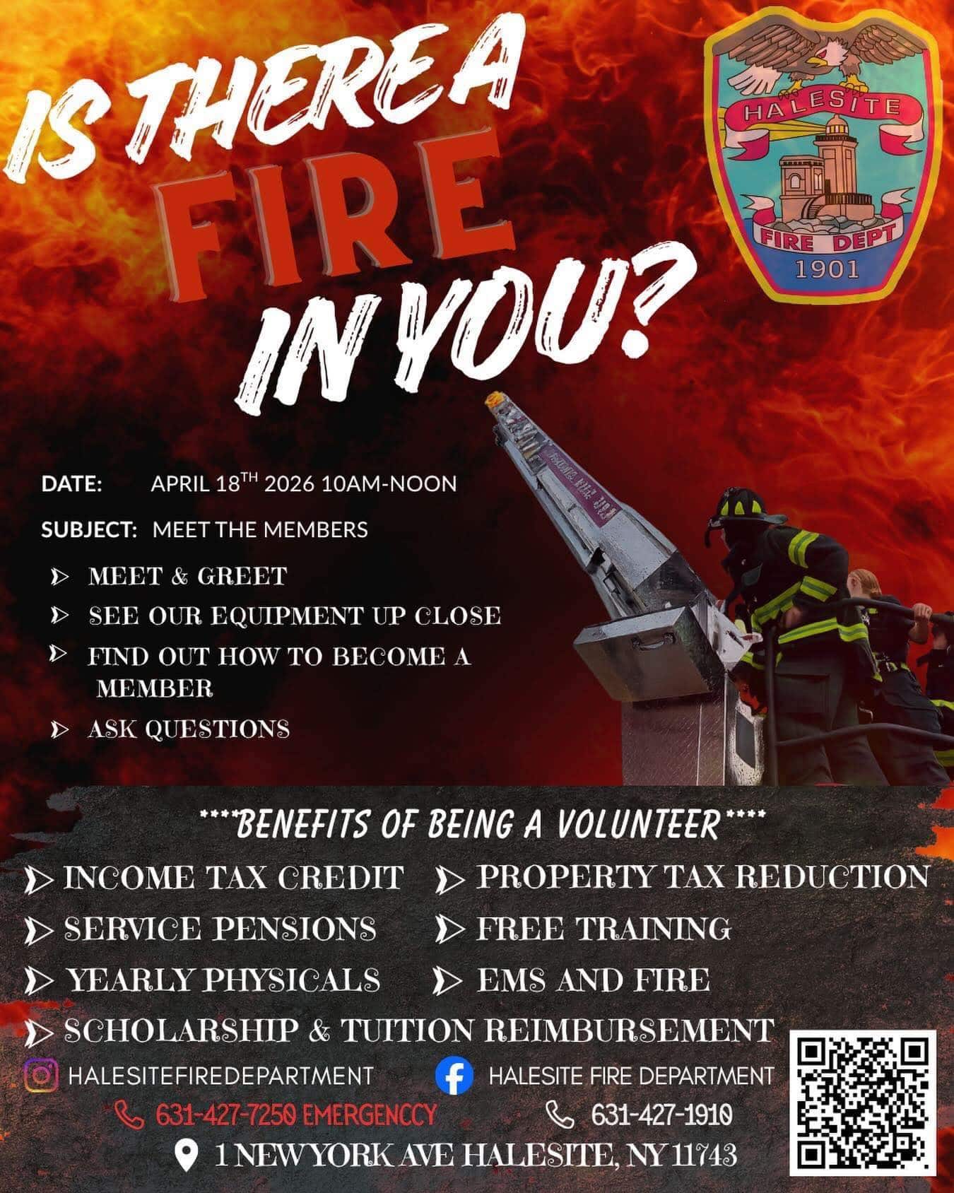 Is There a Fire In You? Halesite Fire Department - Free