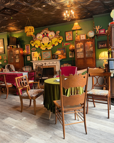 The unexpected, whimsically original cafe room at Nautilus. Nautilus Roasting Co: One of Huntington Station’s Most Unexpected Spaces