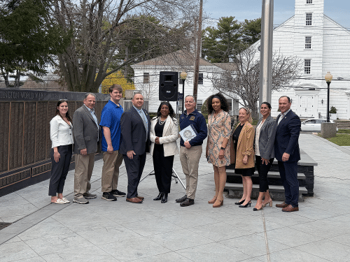 Huntington Raises Flag to Mark Donate Life Month, Shares Stories of Organ Donation