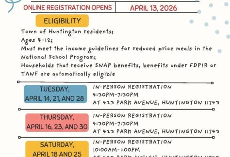 Town of Huntington Project PL.A.Y. and St. John's Camp Registration