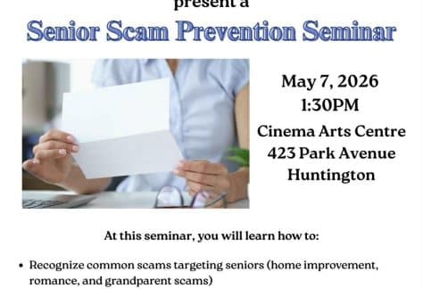 Senior Scam Prevention Seminar - Free