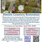 Town of Huntington Historic Cemetery Restoration