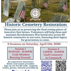 Town of Huntington Historic Cemetery Restoration