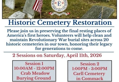 Town of Huntington Historic Cemetery Restoration