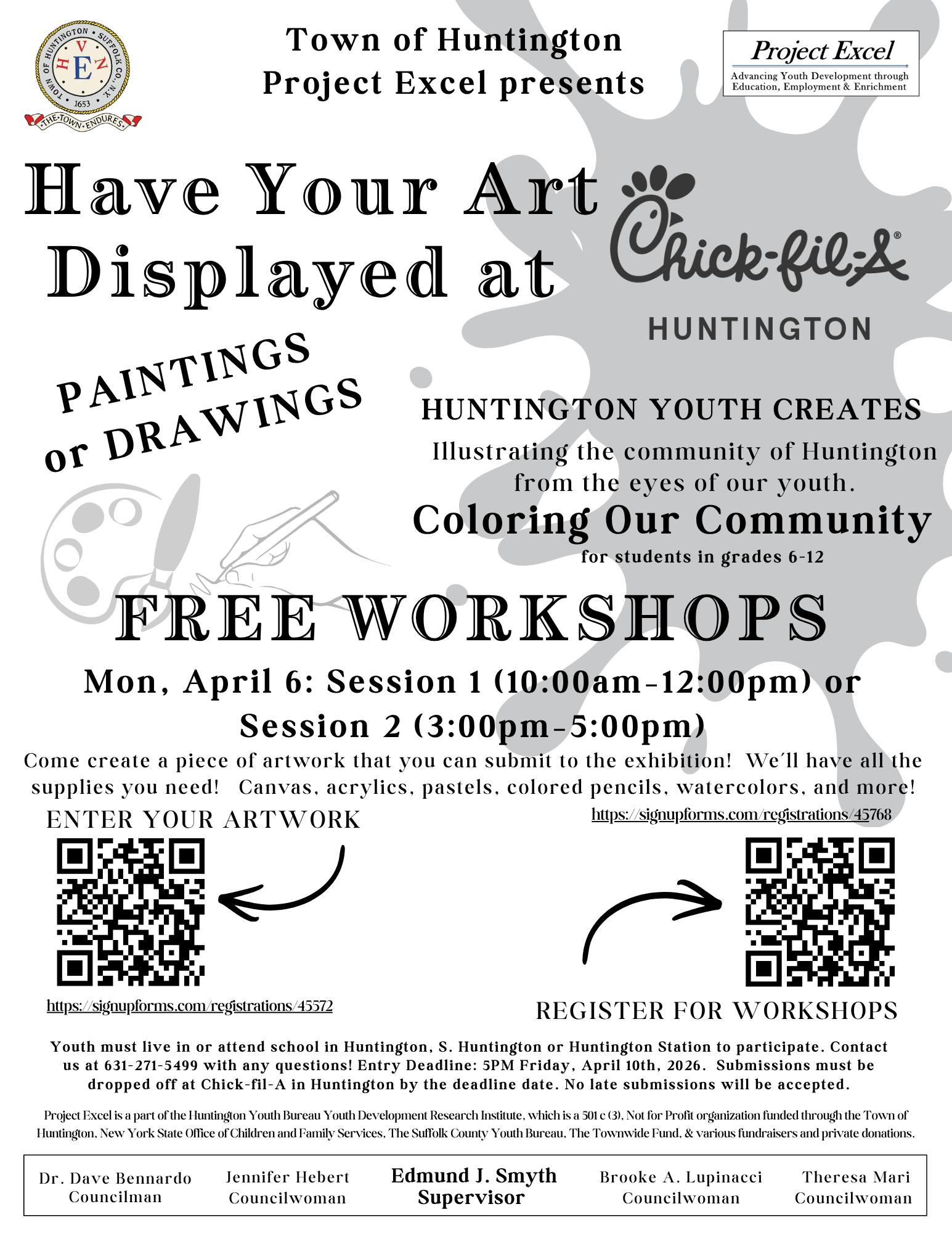 Coloring Our Community - Huntington Student Artist - Grades 6-12