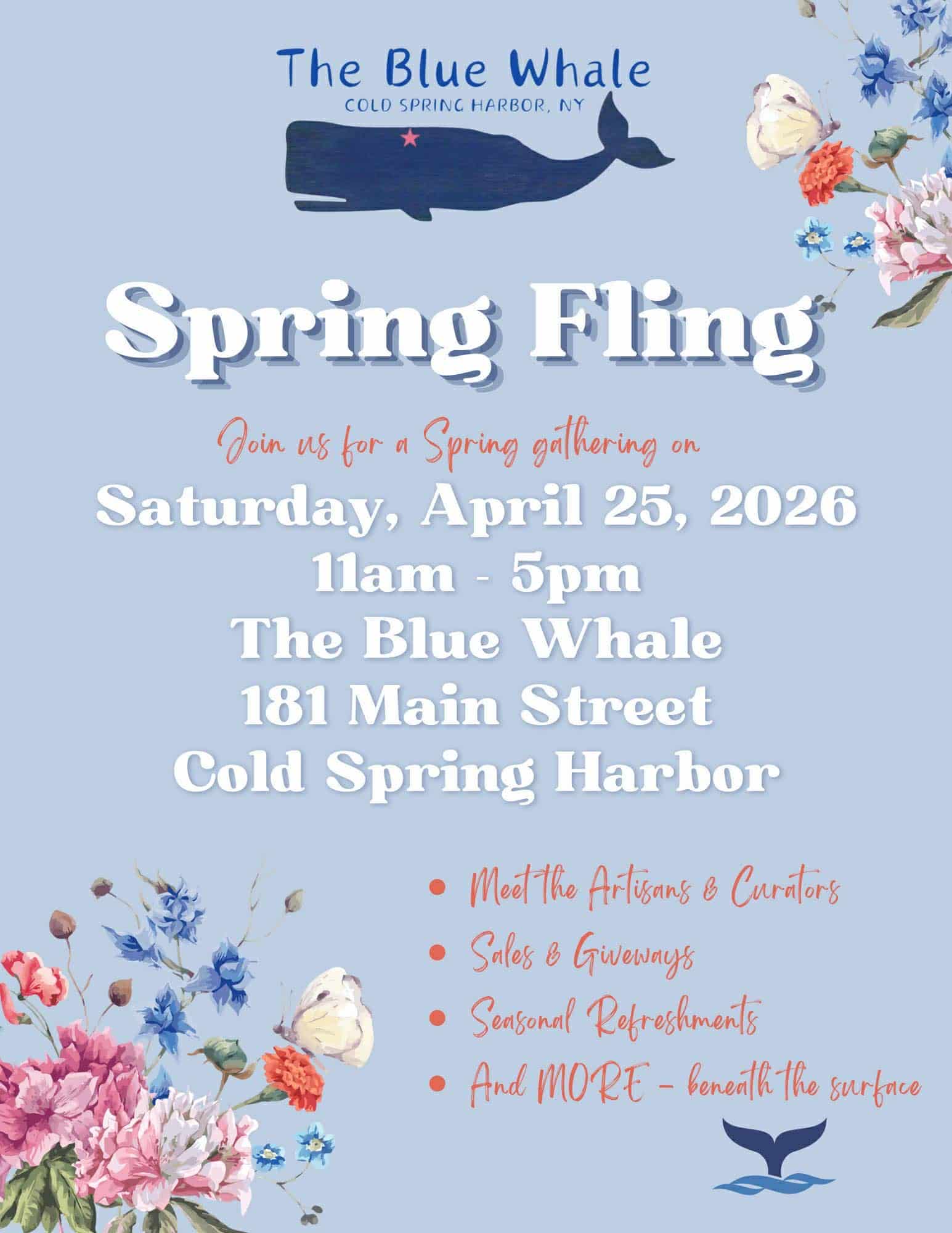 The Blue Whale Spring Fling - Free