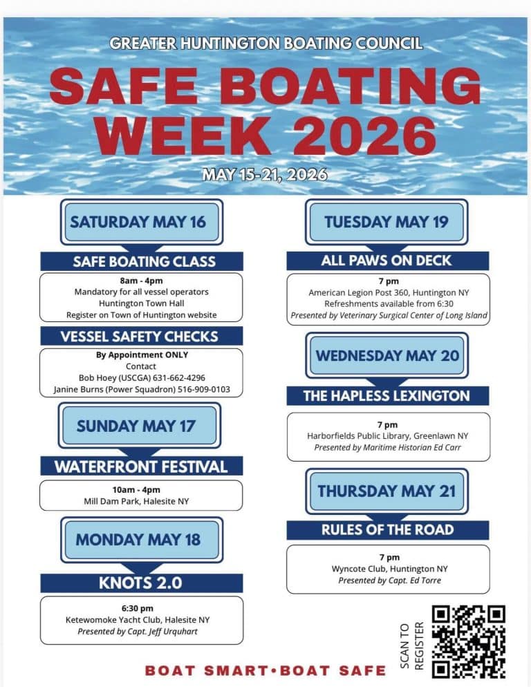 Safe Boating Week - Huntington, NY