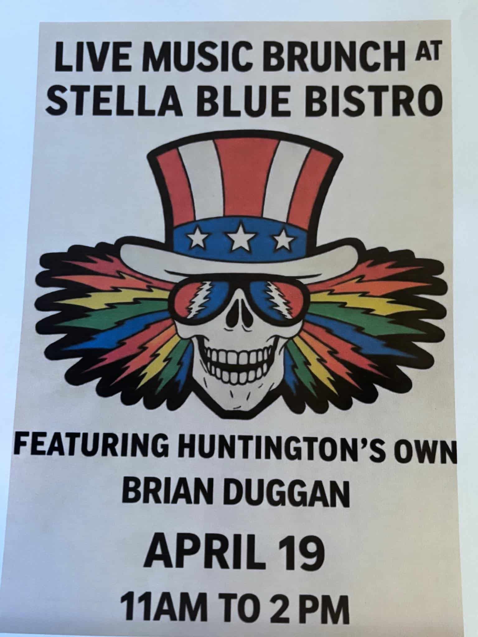 Free Live Music during Brunch at Stella Blue Bistro - Brian Duggan