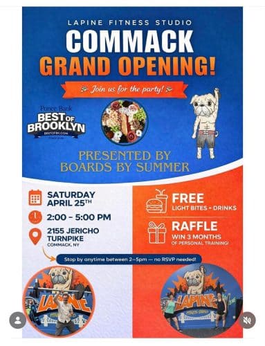 Lapine Fitness Studio Grand Opening Commack - Free