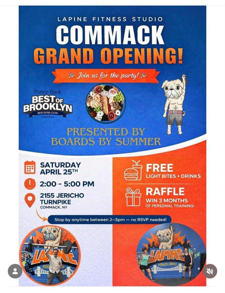 Lapine Fitness Studio Grand Opening Commack - Free