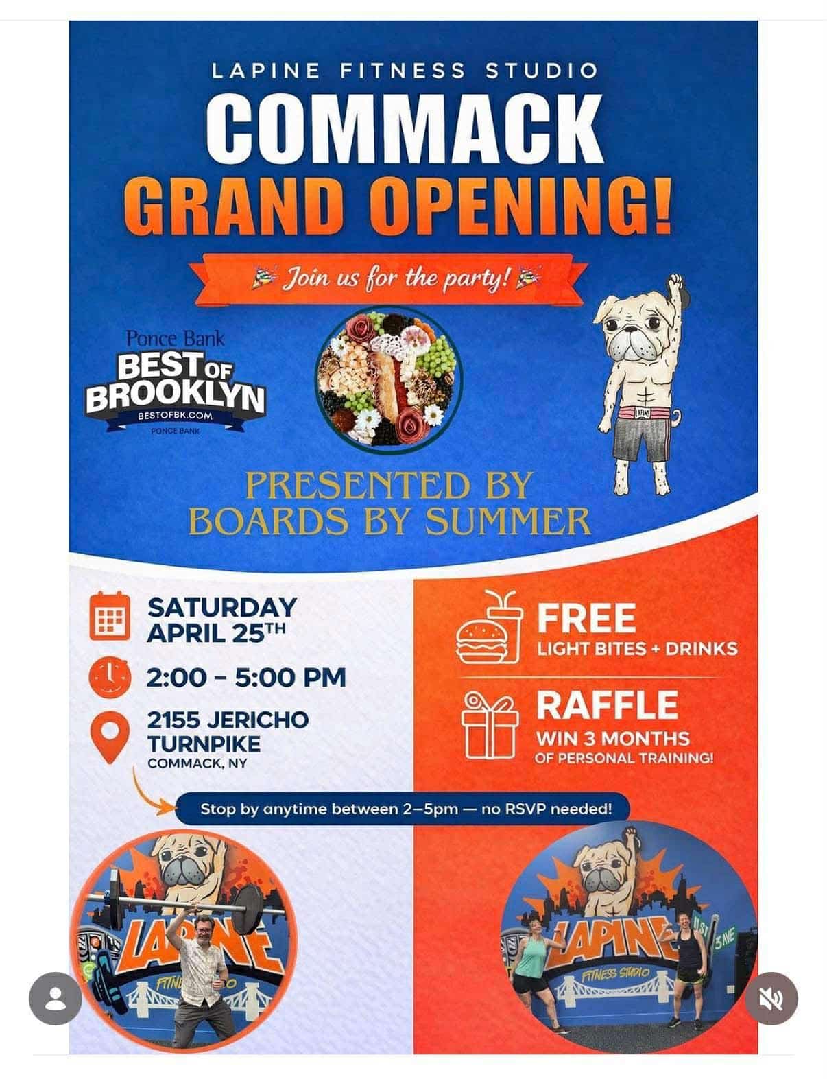 Lapine Fitness Studio Grand Opening Commack - Free