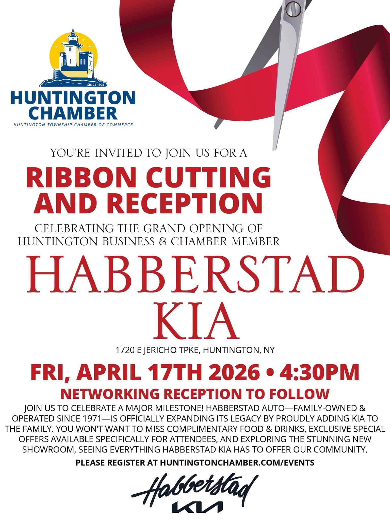 Habberstad Kia Ribbon Cutting - Huntington Township Chamber of Commerce - Free