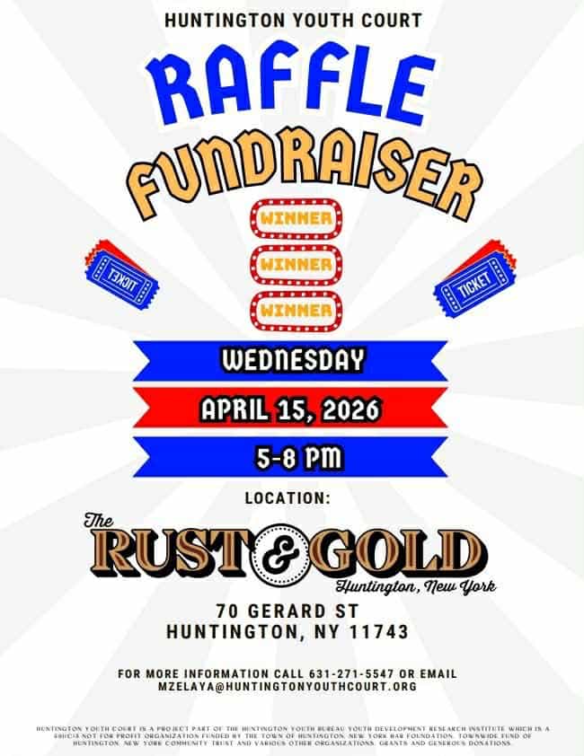 Huntington Youth Court Raffle Fundraiser at Rust and Gold