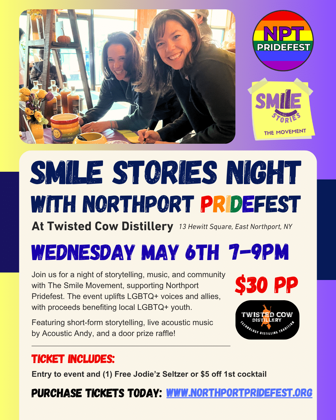 Smile Stories Night With Northport Pridefest