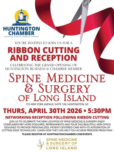 Ribbon Cutting - Spine Medicine and Surgery of Long Island- Huntington Chamber - Free