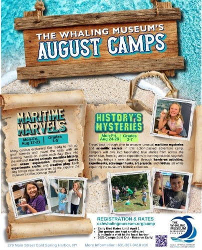 The Whaling Museum Maritime Marvels August Camp - Grades 1-5