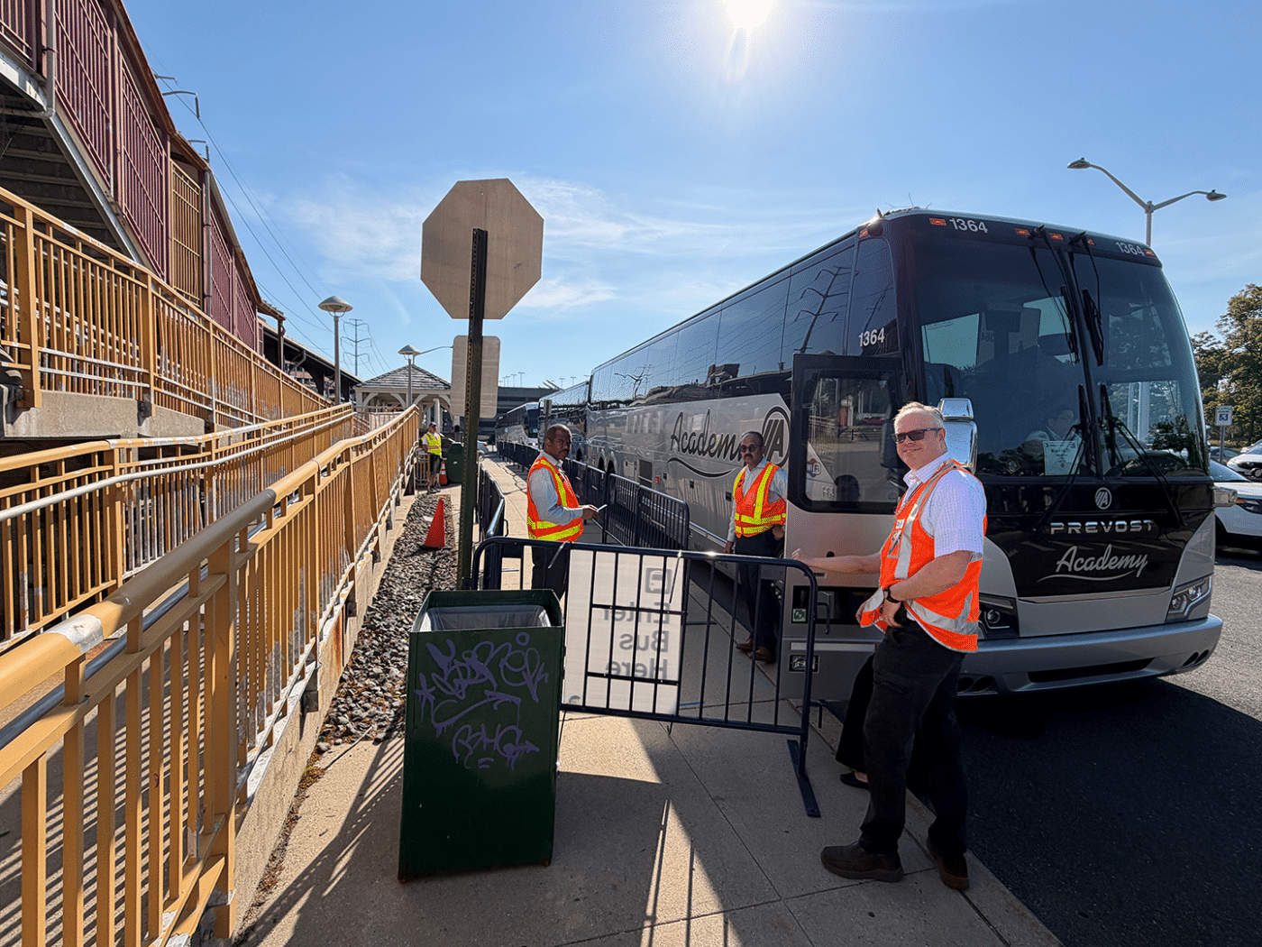 Huntington LIRR Station Picket Lines and Empty Platforms During MTA Strike