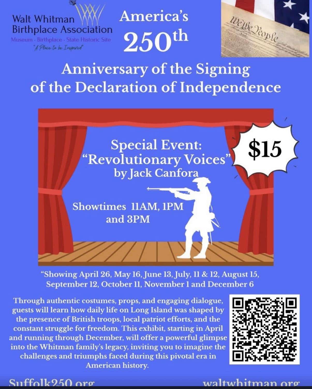 Revolutionary Voices - Walt Whitman Birthplace