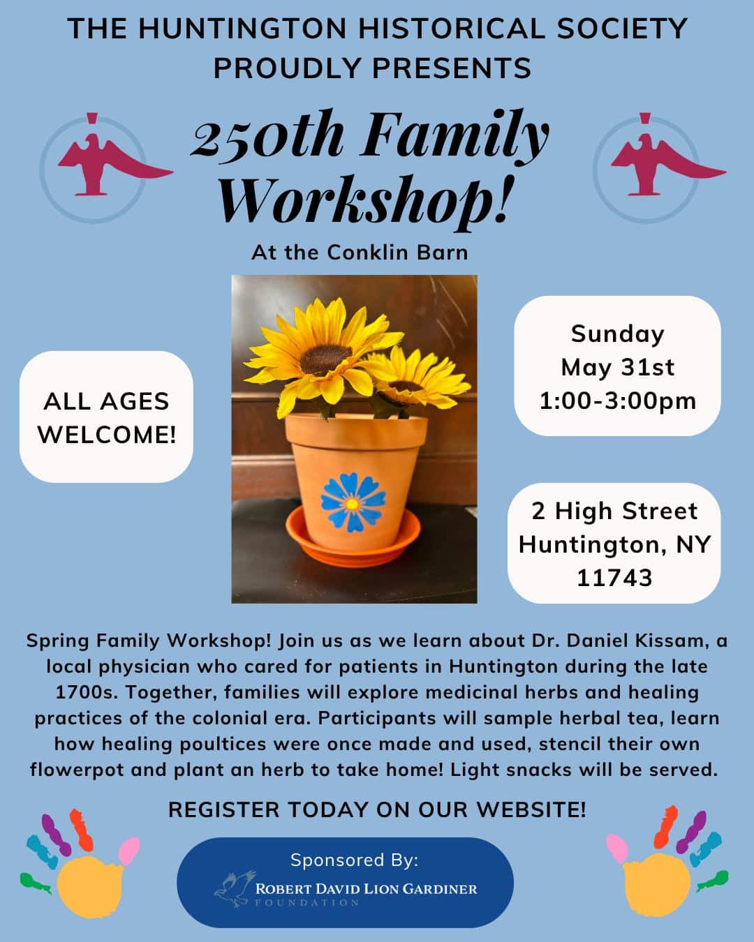 250th Family Workshop - Huntington Historical Society