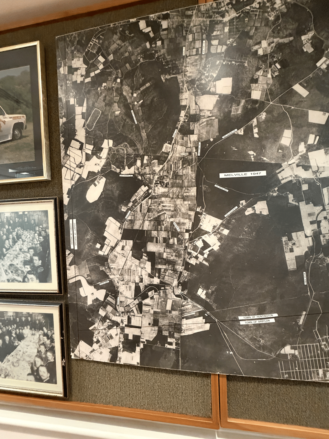 A 1947 map of Melville shows mostly farm land. A Community Within the Community: The Volunteer Firefighters and EMTs of Huntington