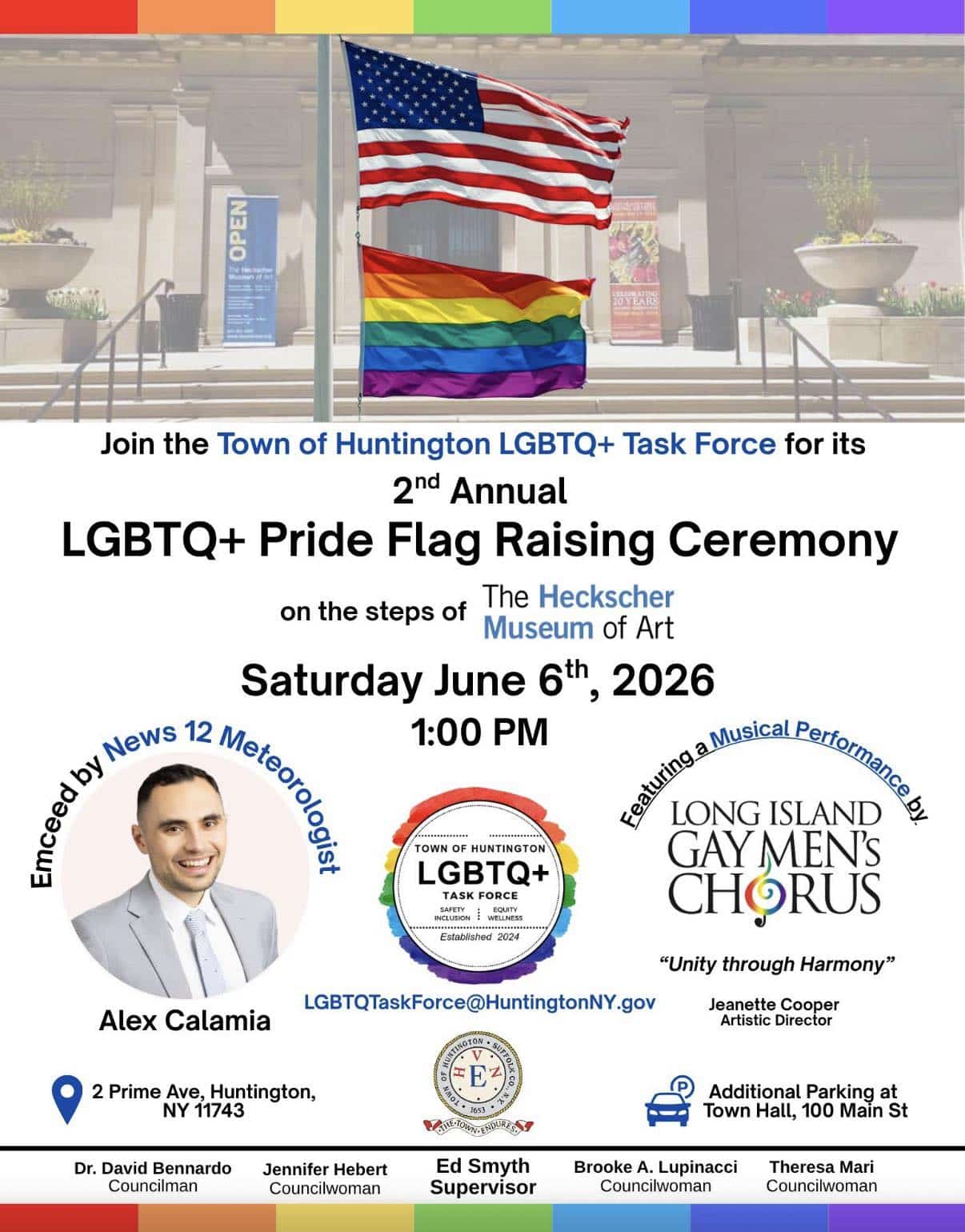 2nd Annual LGBTQ+ Pride Flag Raising Ceremony - Free