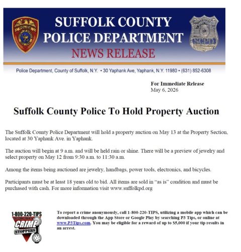 Suffolk County Police Property Auction