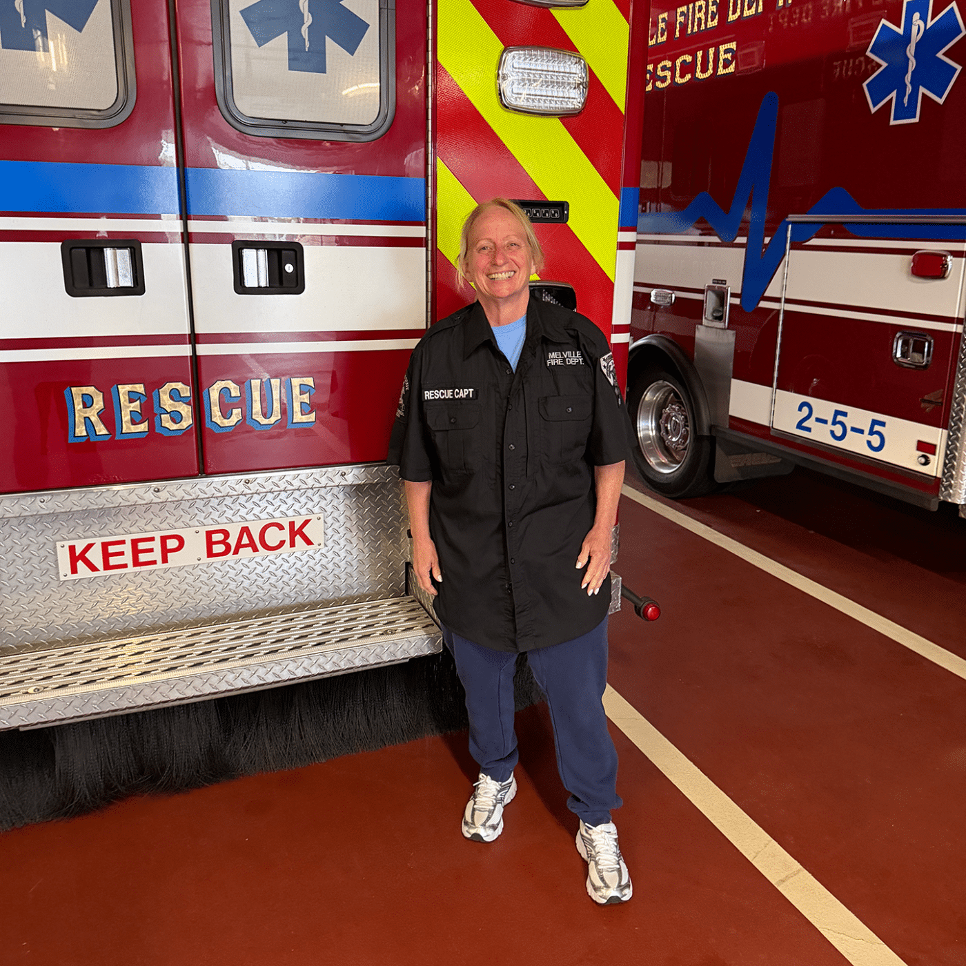 Rescue Captain Angela Ferrara, Melville Fire Department and Retired Suffolk County Police Department 2nd Precinct Officer. A Community Within the Community: The Volunteer Firefighters and EMTs of Huntington