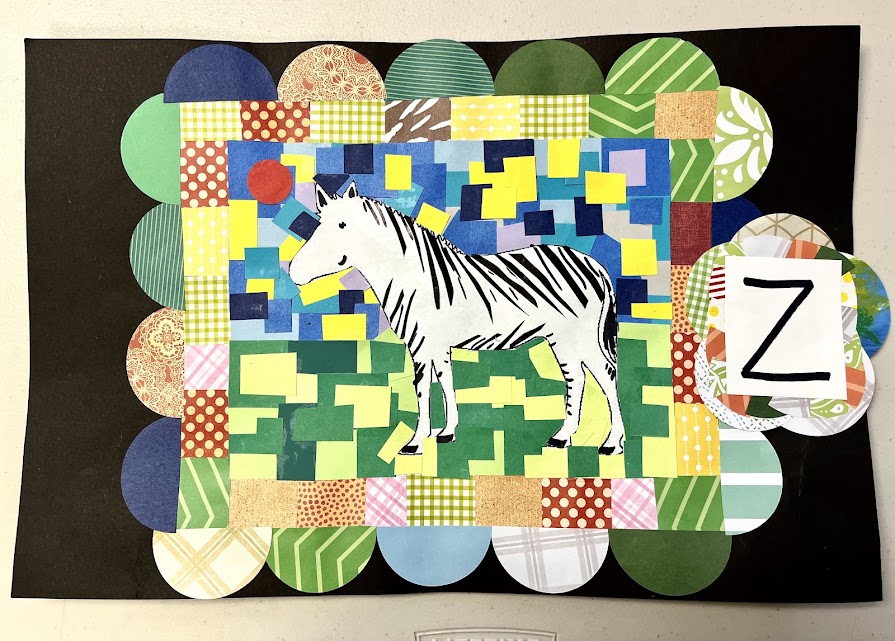 Art Explorers Club: Mosaic Menagerie Collage