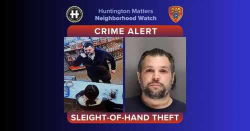 Louis Pagano, 41 of Shirley. Suspect Wanted After Huntington Matters Spotlighted Long Island Short-Change Scam