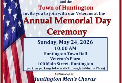 Town of Huntington Memorial Day Service - Free