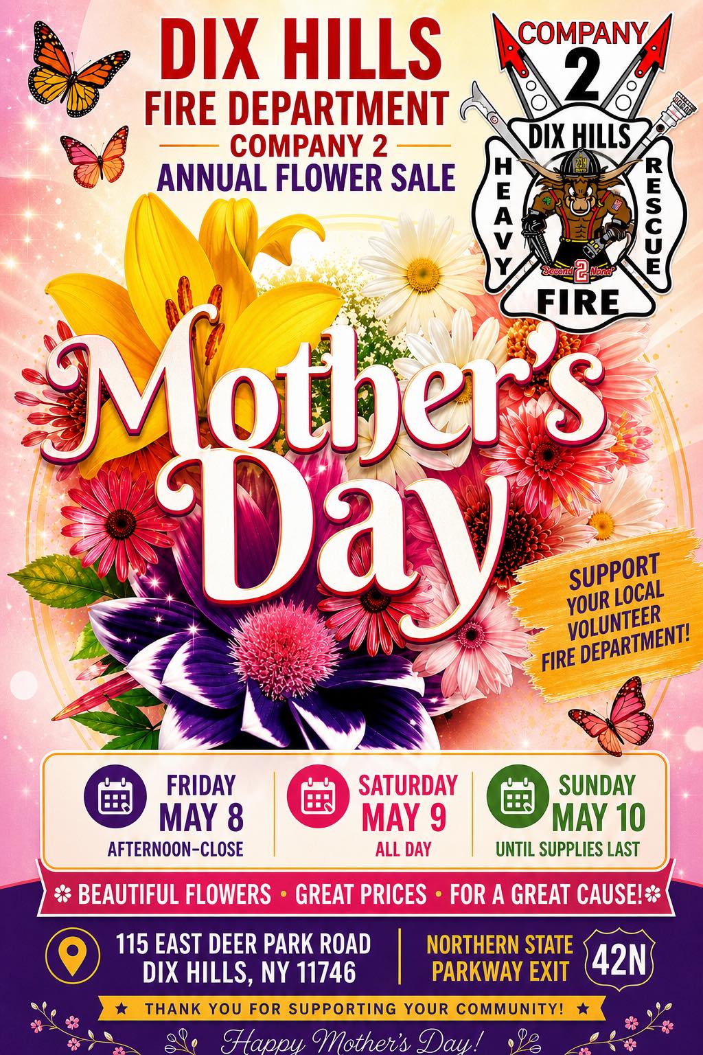 Dix Hills Fire Department Company 2 Mother's Day Plant Sale - Fundraiser