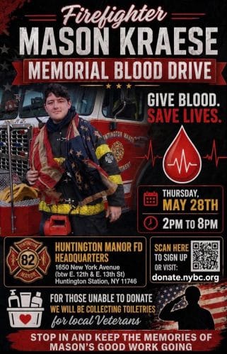 Firefighter Mason Kraese Memorial Blood Drive