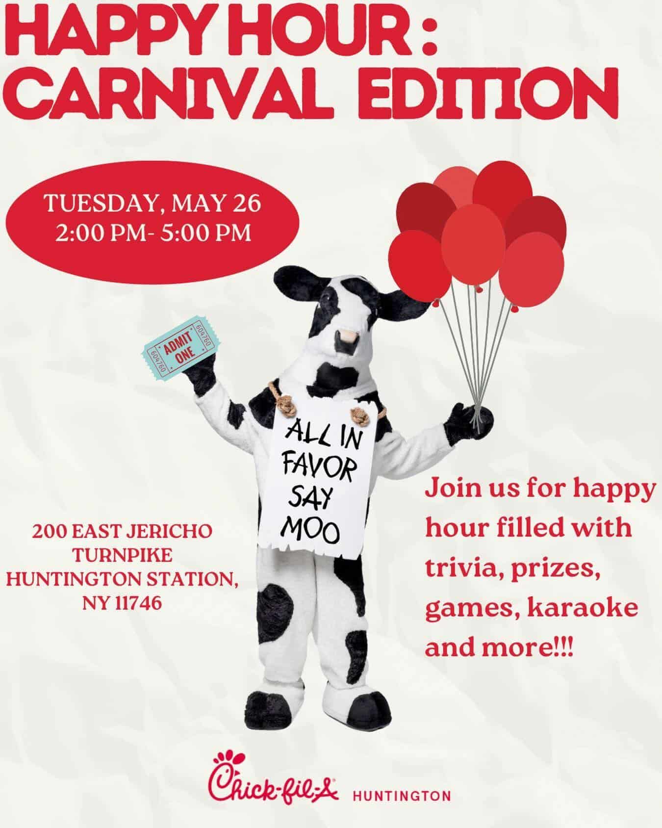 Happy Hour - Carnival Edition - Chick-fil-A - Free