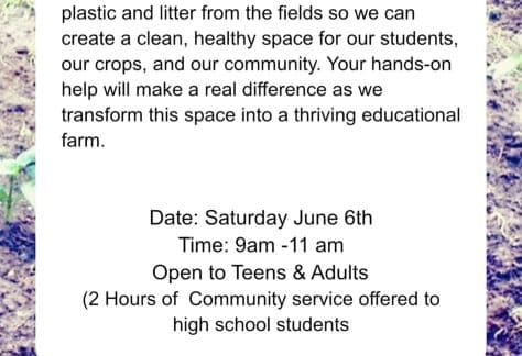 Calling All Volunteers - Clean - Up at Kerber's Farm - Free