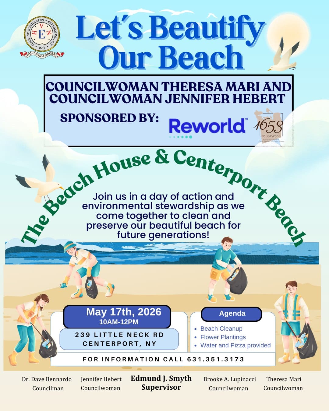 Beach Clean up with Councilwomen Mari and Hebert - Free