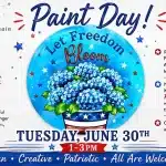 Let Freedom Bloom Paint Party