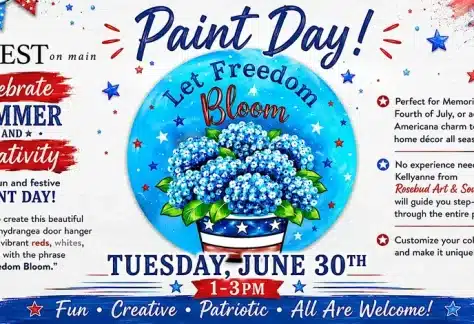 Let Freedom Bloom Paint Party