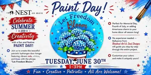 Let Freedom Bloom Paint Party