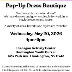 Pop-Up Dress Boutique - Free