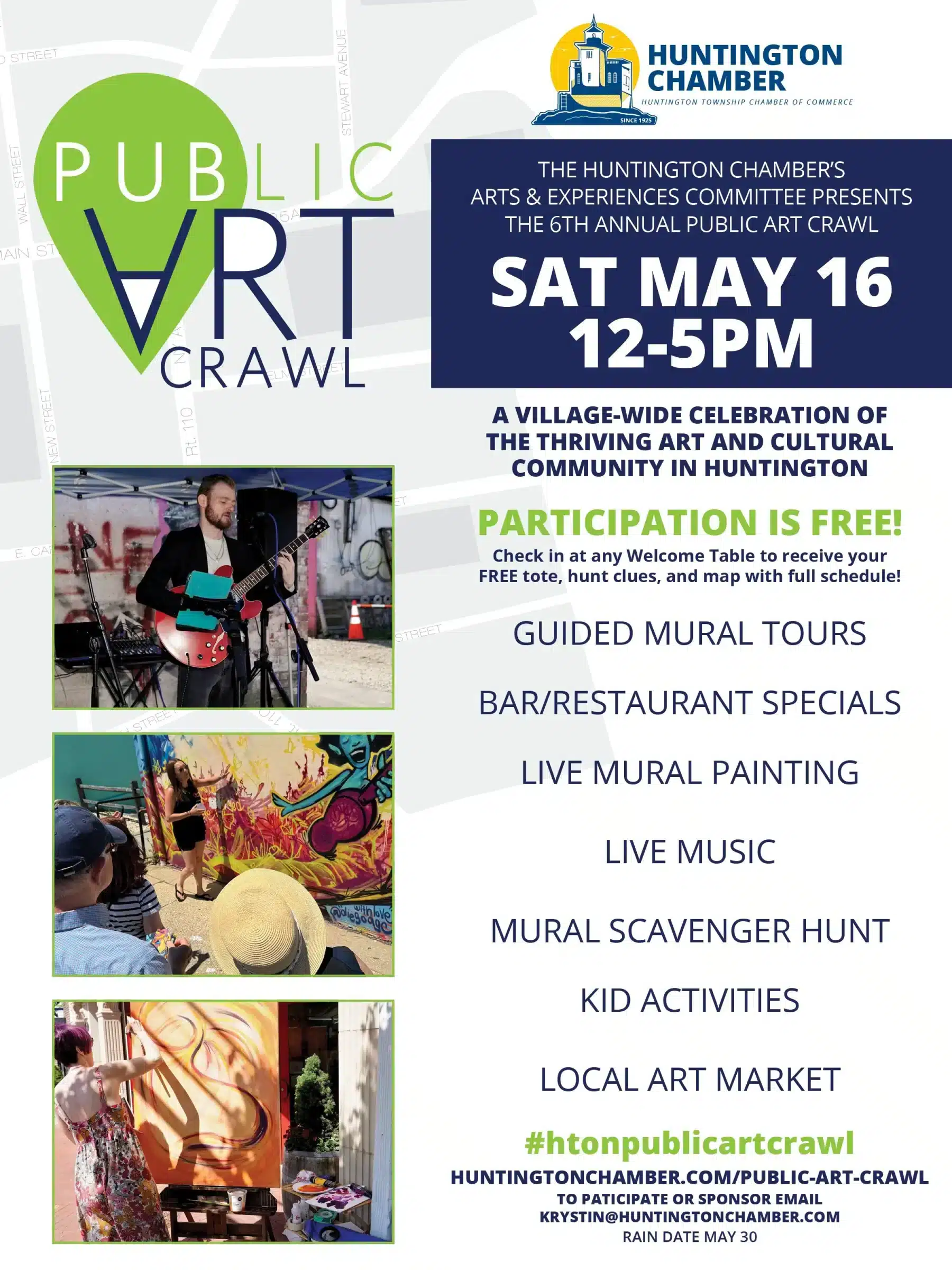 6th Annual Huntington Public Art Crawl – Free