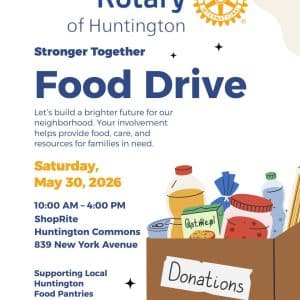 Rotary of Huntington Food Drive - Shop Rite Huntington Commons
