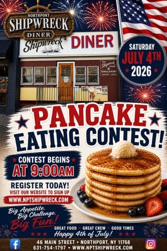 Northport's Shipwreck Diner Pancake Eating Contest - Ages 6+