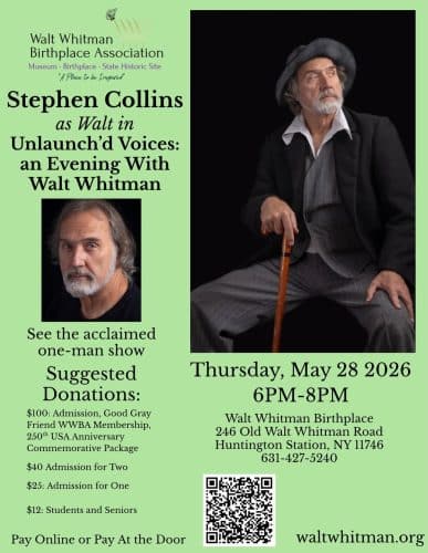 Unhing'd Voices: An Evening with Walt Whitman