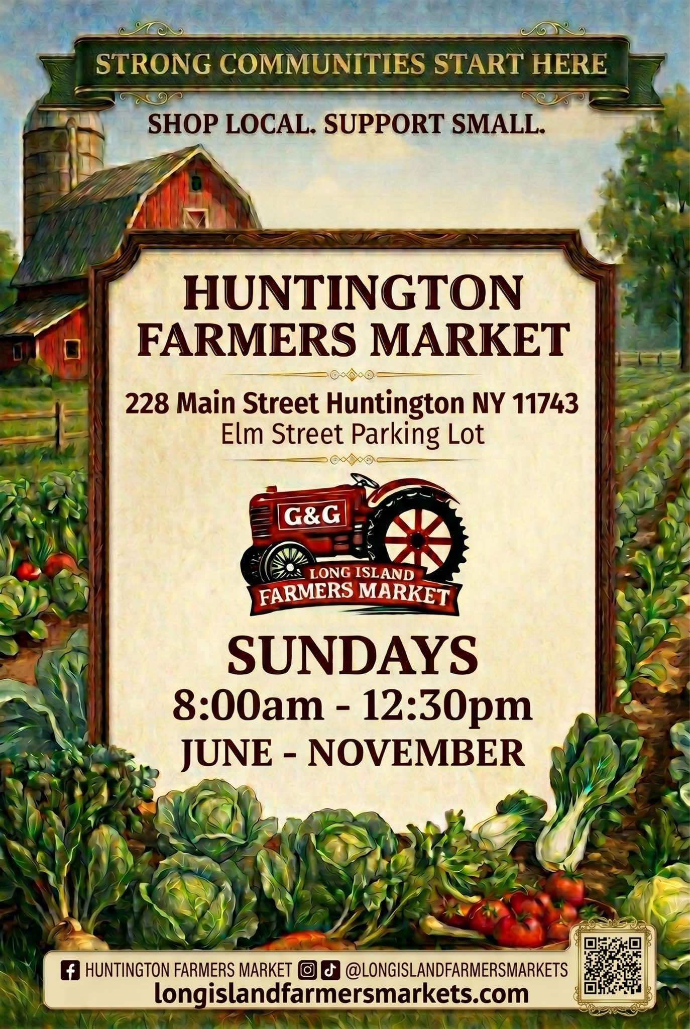 Long Island Farmers Market - Summer 2026 - Free