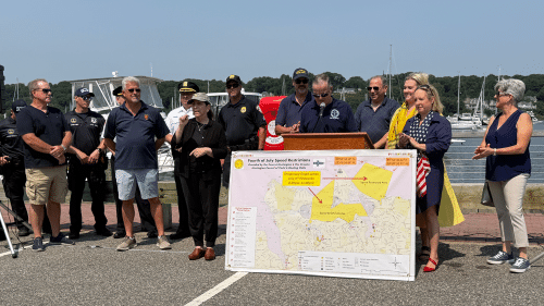 Suffolk County Police Department Marine Bureau and 2nd Precinct; Greater Huntington Boating Council; Town of Huntington - Public Safety Officer, Supervisor, Town Clerk, and Councilwoman; Suffolk County Legislator and New York State Assembly Chief of Staff. Safety First: Huntington Prepares for a Busy Fourth of July on the Water